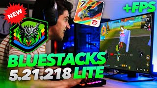 NUEVO BLUESTACKS 521218 LITE 🔥Emulador para PC GAMA BAJA 🟢 Como DESCARGAR Free Fire para PC 2024 [upl. by Lawley]