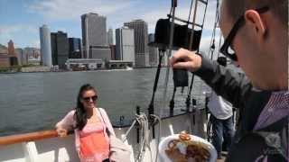 Classic Schooner Sailing Tour in New York City Wine Tasting Craft Beer or Jazz Sail [upl. by Elstan]