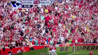 Aaron Ramsey Goal Against Man United [upl. by Hinkel]