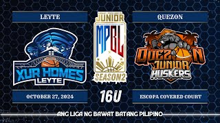 Junior MPBL Season 2  Leyte Xur Homes vs Quezon Junior Huskers  16U [upl. by Baptista401]