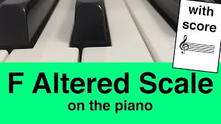 F Altered Scale On Piano [upl. by Villiers]