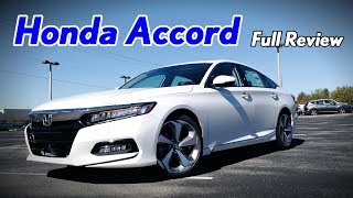 2018 Honda Accord Touring Start Up Walkaround Test Drive and Review [upl. by Ebaj]