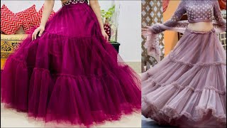 3Layer Lehenga Cutting And Stitching Frill Lehenga Cutting And Stitching Ruffle lehenga बनाना सीखे [upl. by Adnamas]