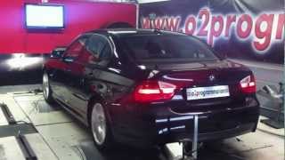 Test dyno Reprogrammation moteur BMW 318d 143ch réel 133176 ch o2programmation [upl. by Htes542]