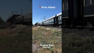 The famous Rovos passenger train passing through Prins Albert South Africa [upl. by Lali]