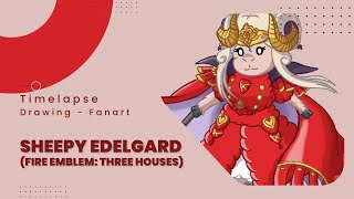 「Drawing・Fanart」Sheepy Edelgard（Fire Emblem Three Houses） [upl. by Dulciana821]