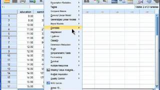 Linear Regression  SPSS part 1 [upl. by Erda]