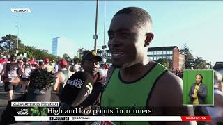 2024 Comrades Marathon  High low points for runners [upl. by Olenolin973]