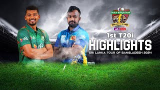 Bangladesh vs Sri Lanka Highlights  1st T20i  Sri Lanka tour of Bangladesh 2024 [upl. by Sairahcaz]