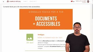 Consells per fer documents més accessibles [upl. by Larkins]