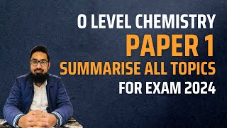 O Level Chemistry Paper 1  Must watch before Exam 2024  Cover All Topics [upl. by Ertnod835]