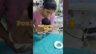 baby ki position change krte rhna chahiye 🐥👶🤗🍼💉newborncare cutebaby trendingshorts hospitalcare💉 [upl. by Knorring]