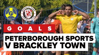 GOALS  Peterborough Sports 0 3 Brackley Town [upl. by Sybley]