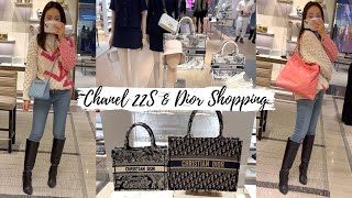 COME SHOPPING WITH ME  Chanel 22S amp A Bunch of New Dior Bags [upl. by Carlina]