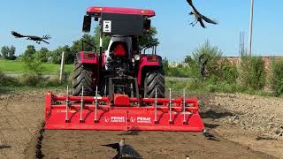 PRIME AGRITECH 10 FEET ROTAVATOR WITH ARJUN NOVO 605DI [upl. by Elleira908]