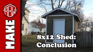 8x12 Shed Conclusion [upl. by Allemaj]