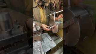 Small Aluminium Piston Making in Lathe Machine shortvideos machinic welding machinical [upl. by Ilojna]