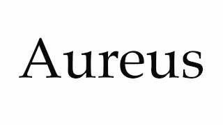 How to Pronounce Aureus [upl. by Einnhoj]