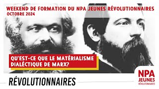 Questce que le matérialisme dialectique de Marx [upl. by Fulvi]