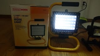 luminar work light 45 led light 45 wattby hardor freight [upl. by Llewen793]