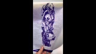 2025 Upgraded Bluetooth Tattoo Stencil Printer Stencil with Elaborate Shadow Printing Demo [upl. by Attenor]