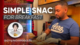 Simple snack in under 5 min for breakfast  Grilled cheese  by MIKE from Simple Bistro Addis [upl. by Adella]