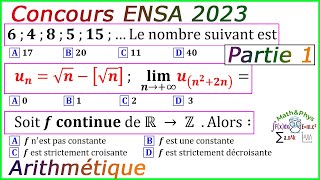 Concours ENSA  Préparation Concours ENSA  Concours ENSA 2023  Partie 1 [upl. by Zaneta216]