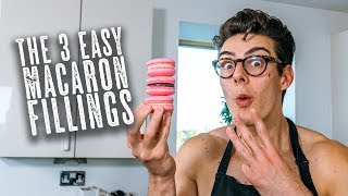 3 Easy Macaron Fillings  Topless Baker [upl. by Suirradal218]