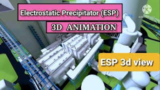 Electrostatic Precipitator ESP 3D view animation Video [upl. by Mezoff481]