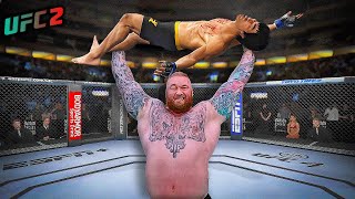 UFC2  Bruce Lee vs Hafþór Júlíus Björnsson EA sports UFC 2 [upl. by Aiket]