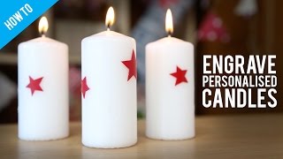 DIY Engraved Wax Candles [upl. by Anaer727]