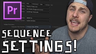 Adobe Premiere Tutorial  Sequence Settings [upl. by Nowyt]