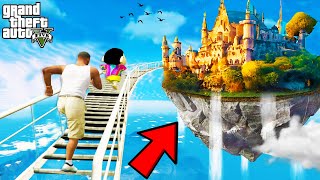 FRANKLIN TRIED IMPOSSIBLE STAIRWAY TO HEAVEN PARKOUR RAMP CHALLENGE GTA 5  SHINCHAN and CHOP [upl. by Hedvige831]