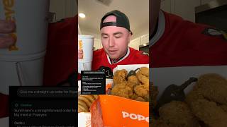 Letting Chapgpt pick my Popeyes order 🍗 shorts [upl. by Kipton941]