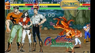 CPS1Cadillacs amp Dinosaurs Arcade Hardest Mess Jack and Hannah No Death All [upl. by Troth]