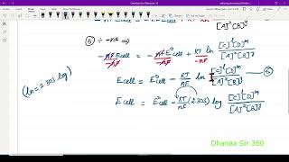 941 NERNST EQUATION IN TAMIL  CLASS 12 ELECTRO CHEMISTRY [upl. by Agripina]