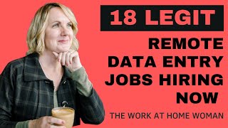 18 Legit Remote Data Entry Jobs Hiring Now [upl. by Geller970]