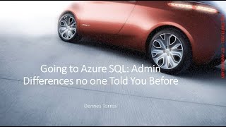 Going to Azure SQL Admin differences no one told you before [upl. by Eleph117]