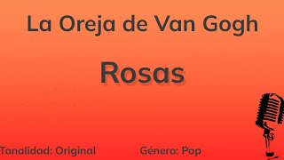 Rosas  La Oreja De Van Gogh Piano Karaoke [upl. by Aineval]