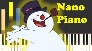 Frosty The Snowman Piano Tutorial EASY [upl. by Trevor897]