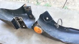 Broken Mudguard Repair Cheap Solution  How To Repair Broken Part Of Bike [upl. by Nnayram305]