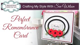 Pretty Poppy Card  Crafting My Style with Sue Wilson [upl. by Arrait212]