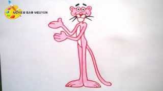 Vẽ Báo hồngHow to Draw Pink Panther [upl. by Ress]