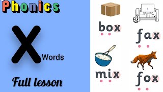 x words Jolly phonics x  words with x Phonics jolly phonics x sound [upl. by Friede]