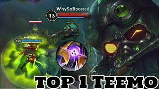 Wild Rift Teemo  Top 1 Teemo Gameplay Rank Grandmaster [upl. by Geoffry]