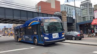 MTA Bus  NICE Bus  Some bus action around Flushing Queens  Q17 Q27 Q44SBS n20G and more [upl. by Ecirtram]