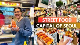 Myeongdong STREET FOOD Trip  Seoul Korea Travel Vlog [upl. by Oner]