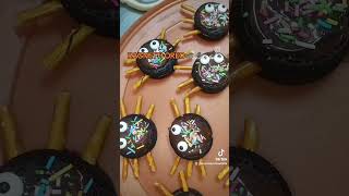 RAGNETTI OREO 🕷️🕸️ DOLCI DI HALLOWEEN food shorts halloweenfood [upl. by Svetlana]