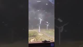 Wind Turbine Fails due to Heavy Wind WindTurbine YesEpicYes [upl. by Johnath146]