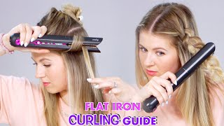 How To Curl Hair With a Flat Iron [upl. by Acirat538]